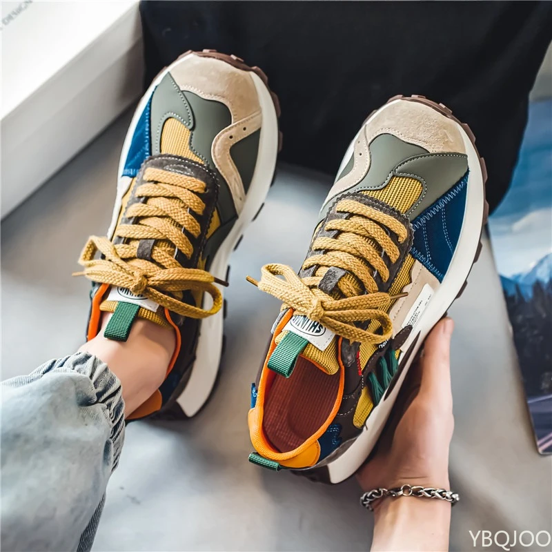 おしゃれなウォーキングシューズ メンズ 厚底シューズ 軽量スニーカー メンズ カジュアル 快適 プラットフォーム トレンド 厚底スニーカー