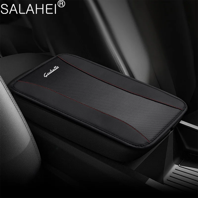 High-end Leather Armrest Mat Arm Rest Protection Cushion Auto Armrests Accessory For Alfa Romeo 156 159 Giulietta Giulia 147 166