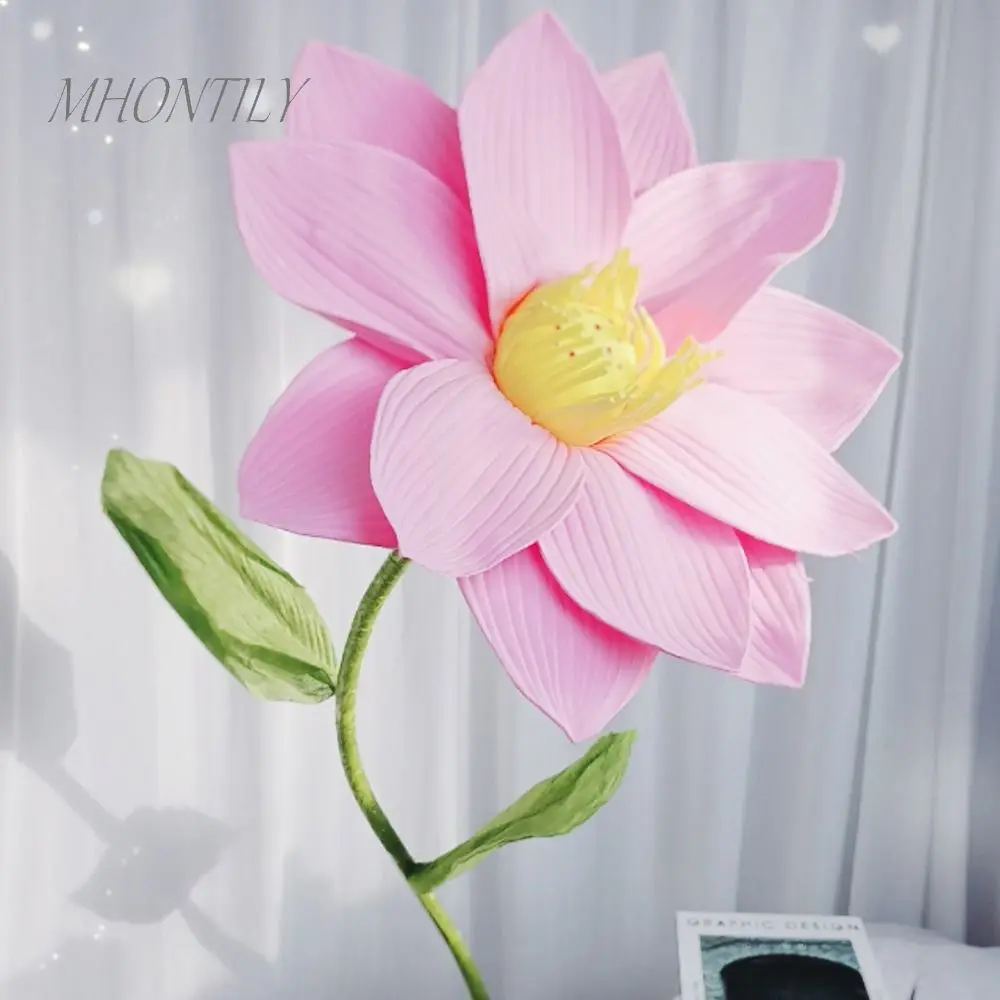 40/50cm PE Giant Lotus Flower Fashion Artificial Simulation Lotus Flower Art Decoration Home Decoration Display