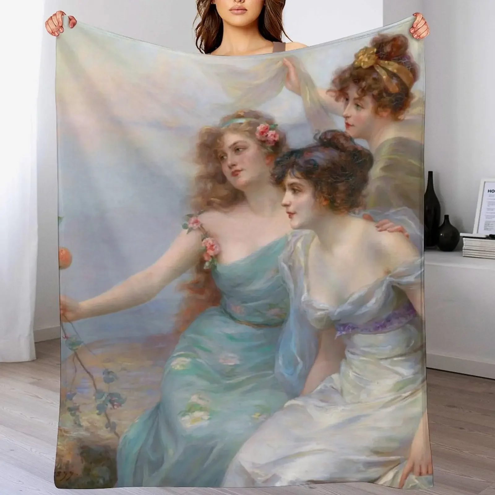 

The Three Graces Throw Blanket Thermal Vintage Hairy Kid'S Blankets