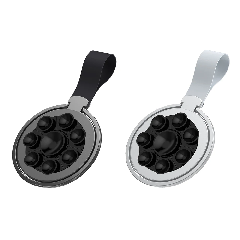 

For Magnetic Finger Clasp Silicone Rubber Sucker Double Sided 1Pcs Ultra Light And Ultra Thin Strong Suction Rotating 360° Wall