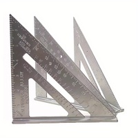 Measuring Tool Carpenter Straight Ruler Aluminum Alloy Speed Protractor Miter 3 Right Angles Scriber Saw Guide Rail SetSquare