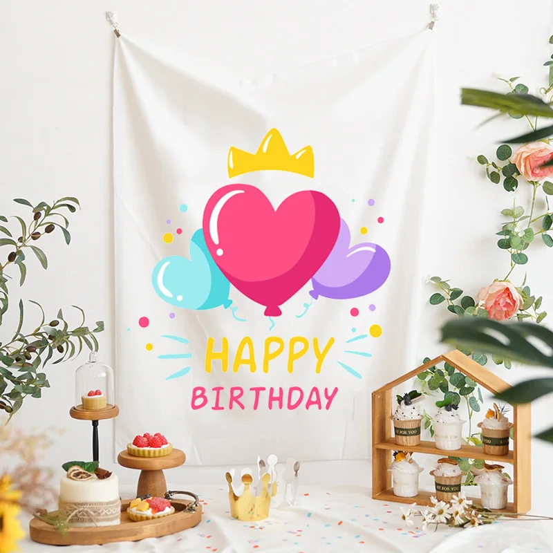 Compleanno appeso sfondo panno INS festa fotografia sfondo panno