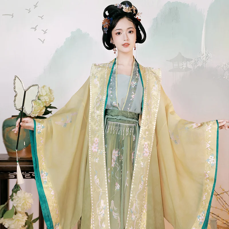 Adel Prinses Hanfu Jurk Chinese Oude Kostuum Traditionele Elegante Vintage Song Dynastie Kleding Borduurwerk