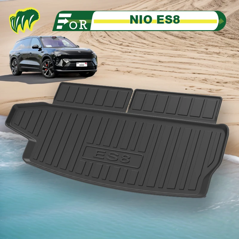 

For NIO ES8 2019 2020 2021 2022 2018-2023 Custom Fit Car Trunk Mat All Season Cargo Mat 3D Shaped Laser Measured Trunk Liners