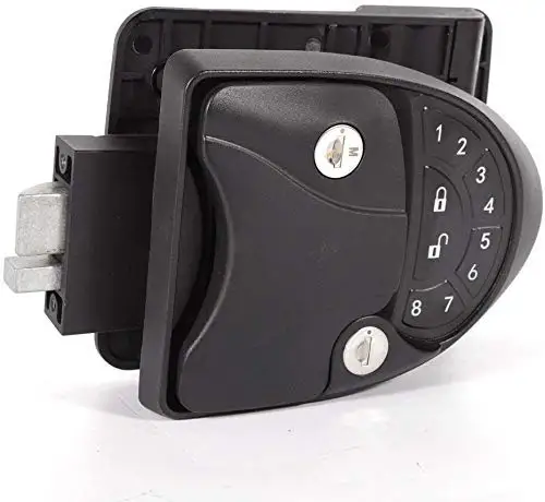 

Keyless RV Entry Door Lock Latch Handle Knob Deadbolt for Camper Trailer Black