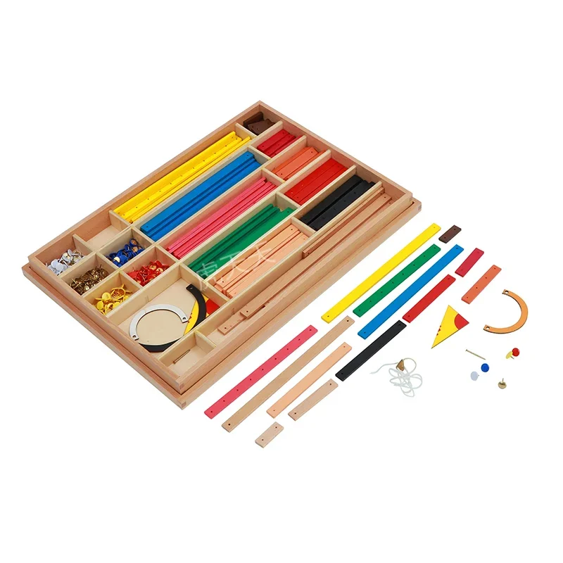 Adena Montessori Geometric Stick Material Educational Toy for Kids