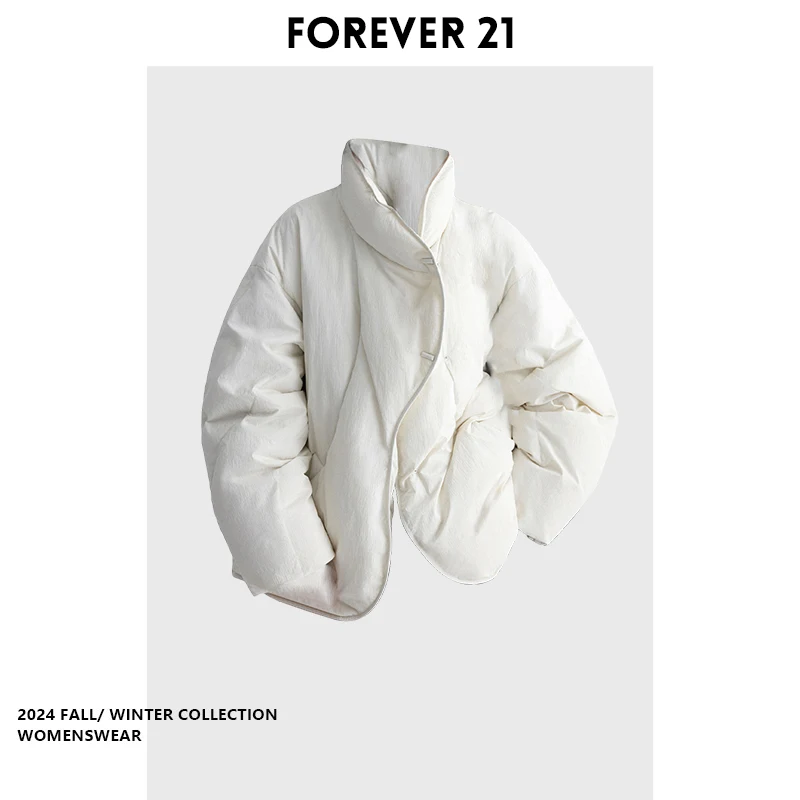 

Forever 2 New Chinese Sle Arc Design Casual Loose Winter Jaet Lazy Sle Coat New Arrival Spring 2025 Ladies Cotton Jaet