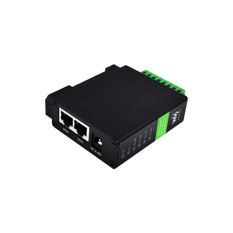 RS232 RS485 to RJ45 Ethernet Serial Server, RS232 And RS485 Dual Channels Independent Operation, Dual Ethernet Ports