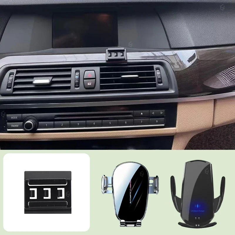 

Автомобильный держатель мобильного телефона для BMW 5 серии F11 2011-2017, специальный автомобильный кронштейн, поддержка мобильного телефона, кронштейн для беспроводной зарядки
