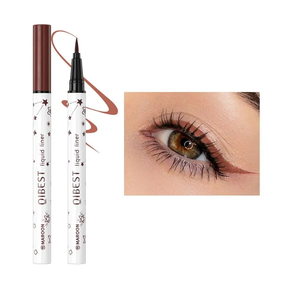 Penna Eyeliner colorata a 12 colori Eyeliner liquido penna Eyeliner a lunga durata ad asciugatura rapida Gel lungo trucco liscio occhi acqua per principianti L1n4