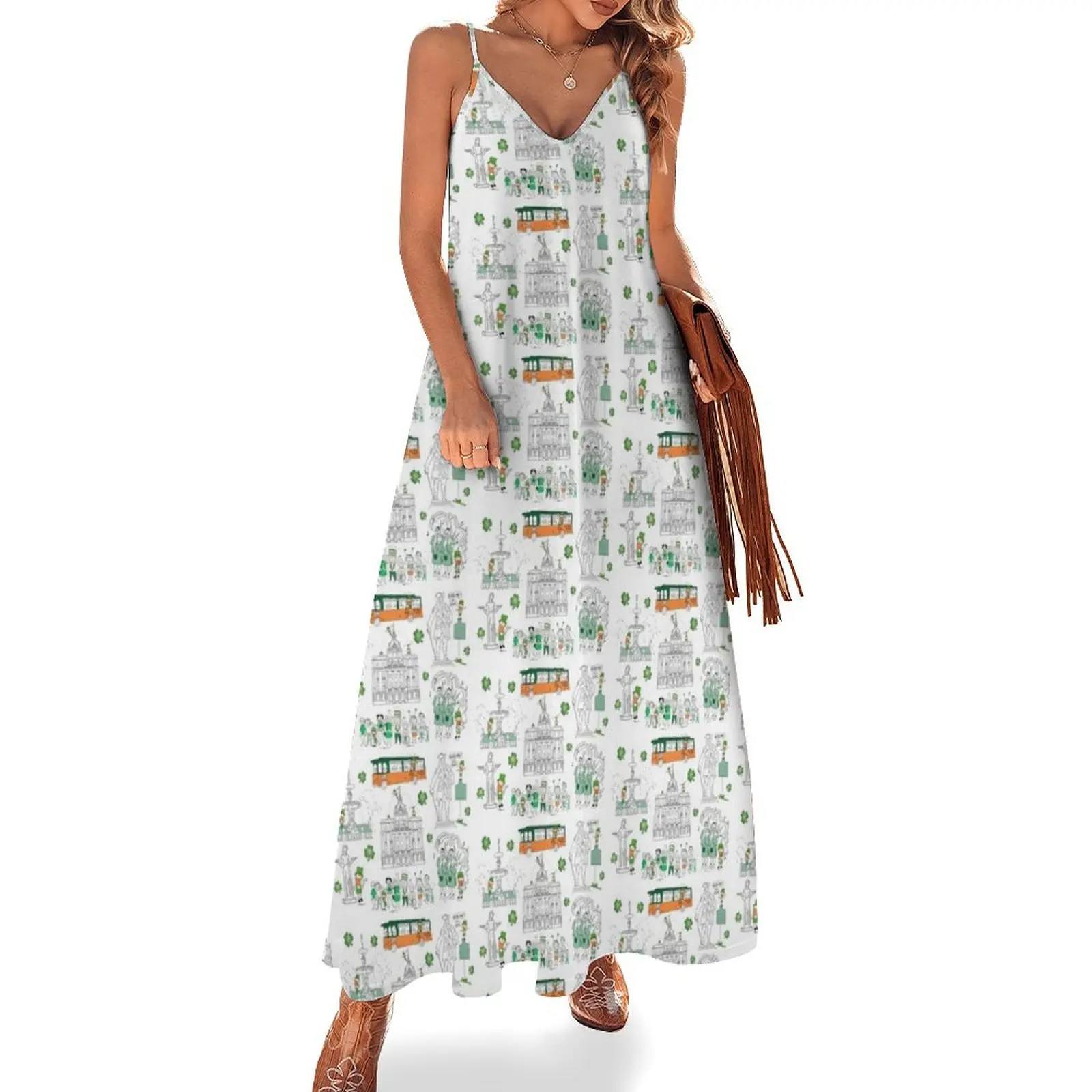

Shamrockin Around Savannah Sleeveless Long Dress birthday dress for women summer dress womens 2025