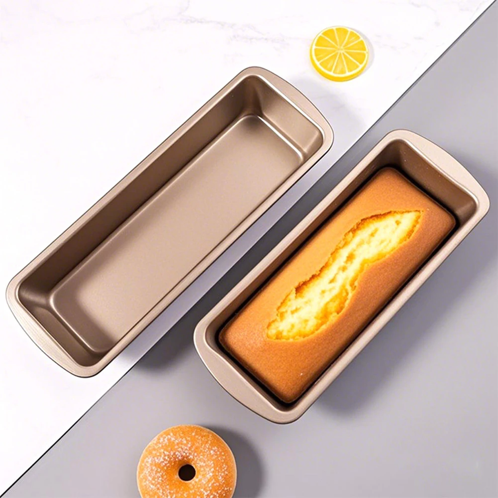 Non-Stick Rectangle Bread Loaf Pan Extra-Long Capacity Tiny Carbon Steel Meatloaf Pan Superior Heat Distribution For Baking