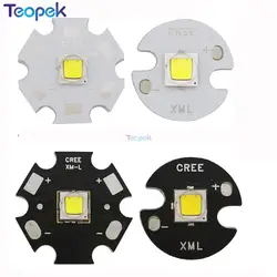 Oryginalny XML2 LED T6 10W BIAŁY Neutralny Biały Ciepły Biały Emiter LED dużej mocy z płytką PCB 16mm 20mm do latarki Latarka