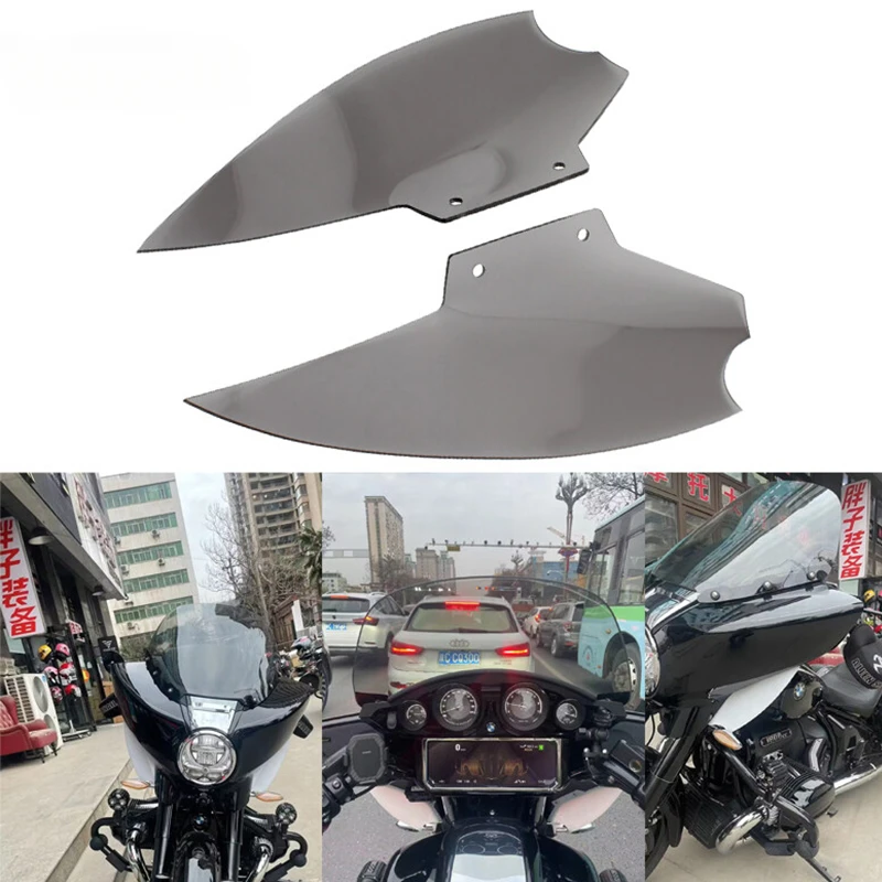 Motorcycle Side Upper Fairing Windshield Windscreen For BMW R18 B R 18 Bagger Wind Deflector