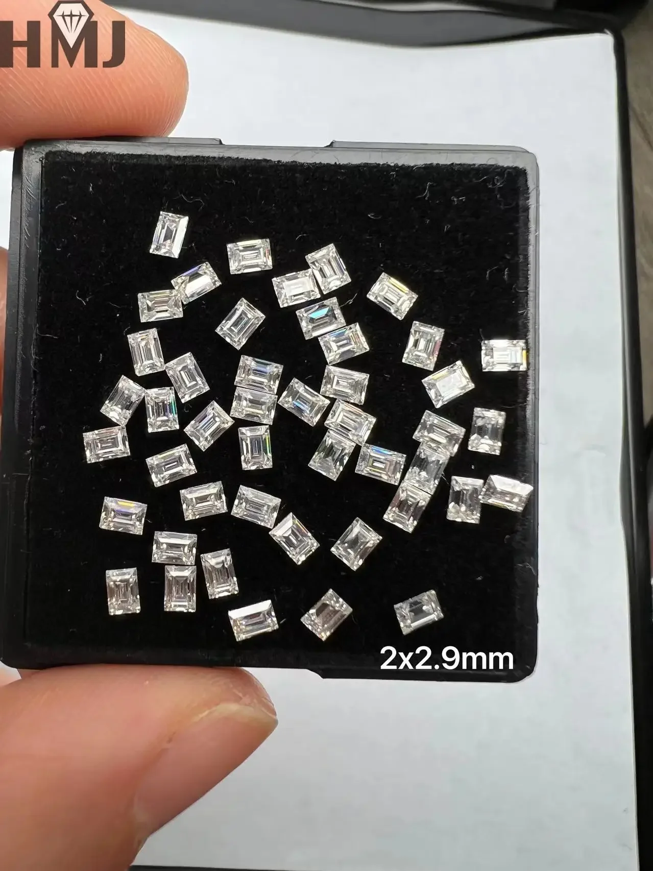 Loose Moissanite Diamond Baguette Step Cut 0.5ct D Color VVS1 Clarity for Rings Necklace Jewelry Making with GRA Certificate