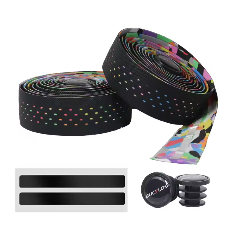 BUCKLOS Road Bike Handlebar Tape Soft PU EVA Gravel Bicycle Bar Tape Anti-Slip Shock Absorption Breath Grip Tape Cycling Parts - Image 8