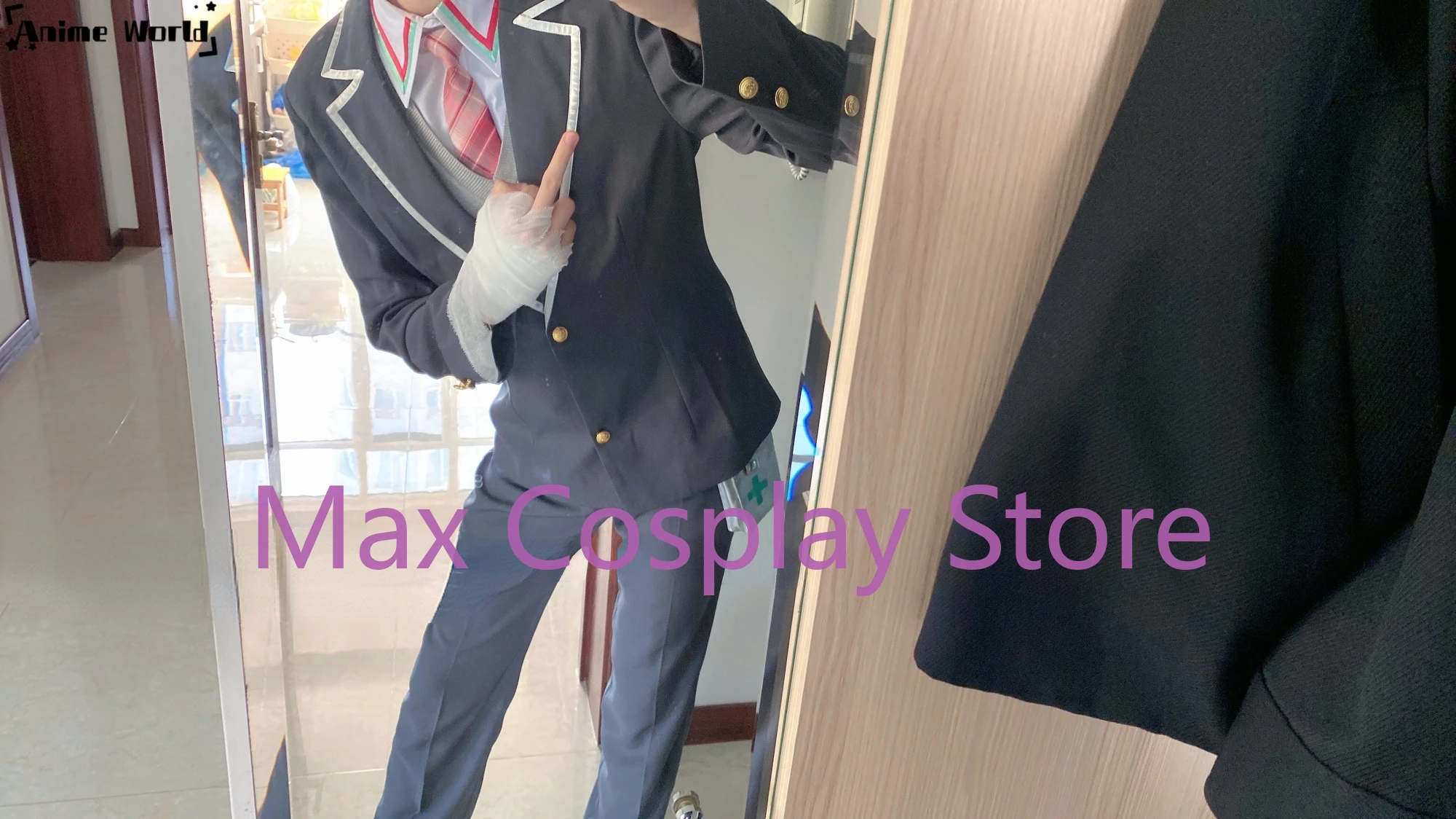 Max Cos Anime VTuber Kenmochi Toya Any Size Cosplay Costume Women men Halloween