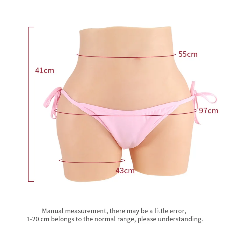 ONEFENG K-P Men\'s Silicone Fake Vagina Pants Sexy Buttocks Shemale Cosplay Crossdresser Drag Queen Hip Enhancer Pant 6 Colors
