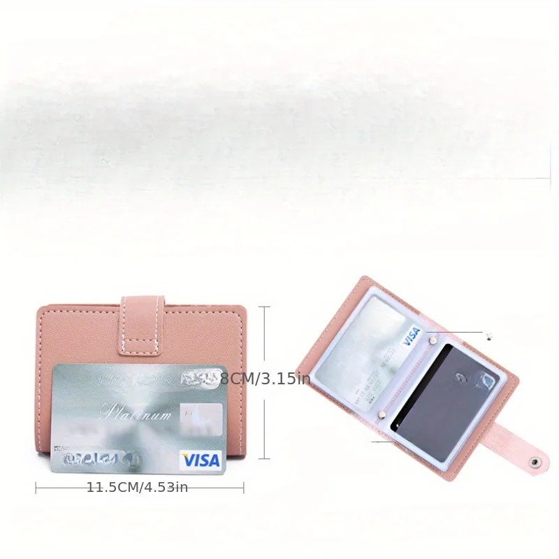 Nuevo tarjetero de identificación antirrobo, moda para mujer, 26 tarjetas, funda de bolsillo de cuero PU delgada, cartera, bolso para mujer, hombre y mujer