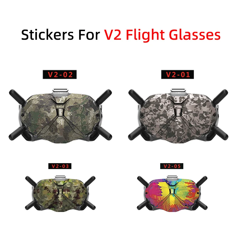 For DJI Avata Drone V2 Flight Glasses Sticker DJI FPV Goggles V2 Anti-scratch Protective Film Sticker Decal Skin Accessories