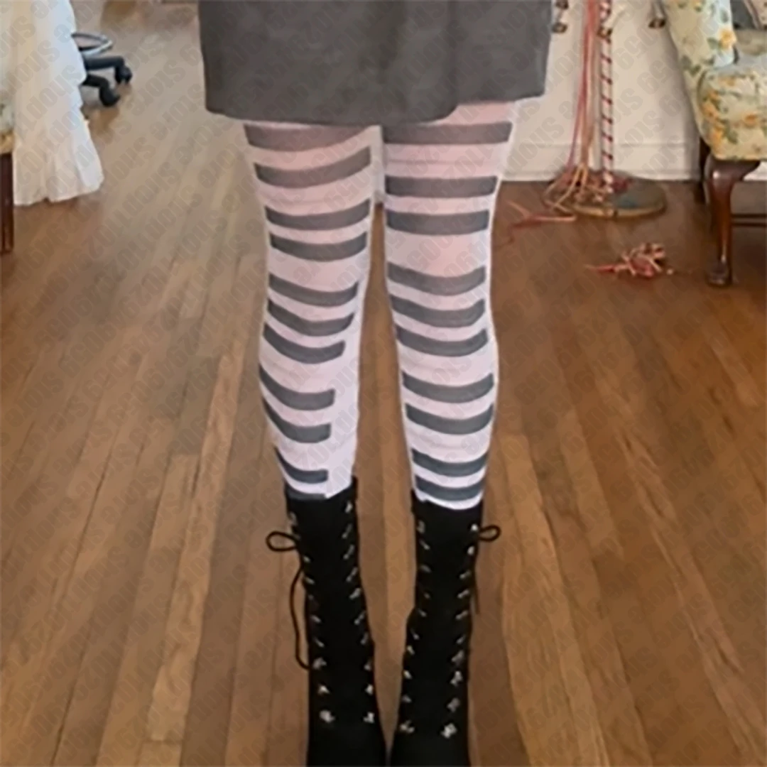 2000s New Y2k Vintage Dark Gothic Fishnet Tights Women Emo Alternative Sexy Web Witch Pantyhose Y2k E-girl Music Cyber Punk Sock