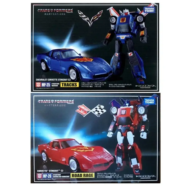 Takara Tomy Transformers Masterpiece MP25-Tracks MP26-Road Rage G1 Autobots Action Figure Toys Gift