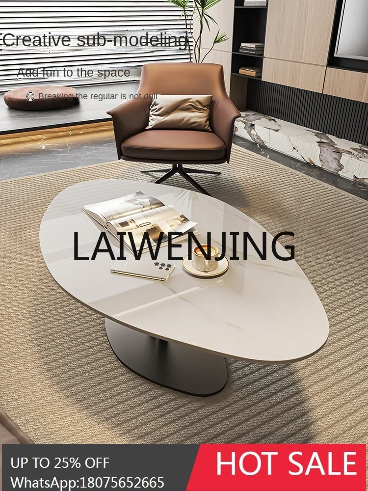RWJ Leaf Stone Plate Tea Table Minimalist Irregular Tea Table