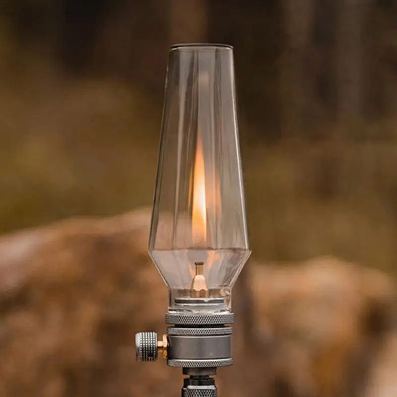 Kerosene Lampshade Outdoor Camping Lighting Night Candle Light Outdoor Gas Lampshade Kerosene Lantern Windproof Accessory