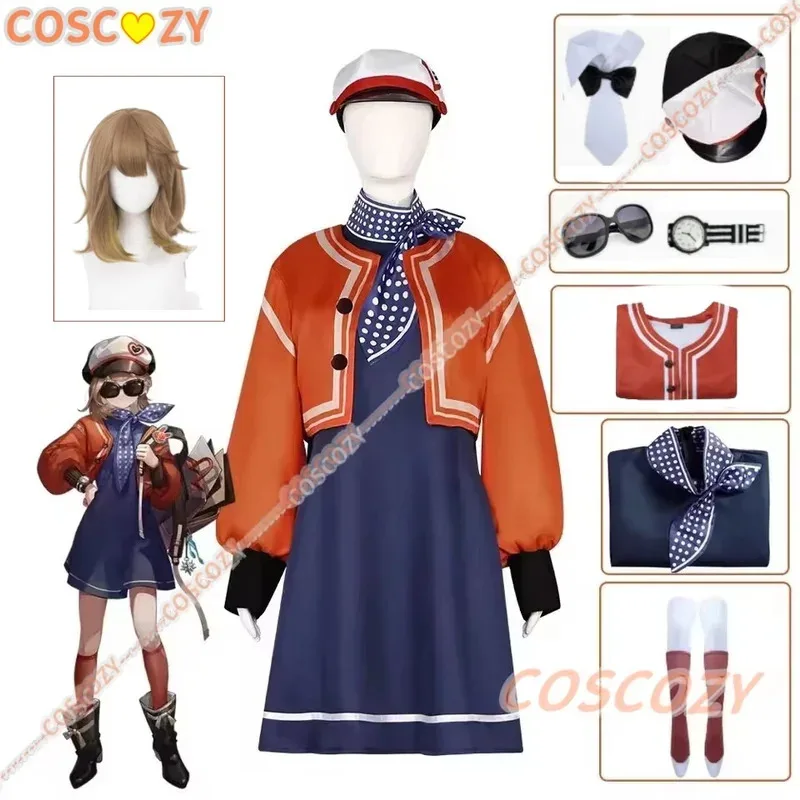 

Reverse 1999 Regulus Cosplay Costume Wig Game Uniform Dress Jacket Stocking Sunglasses Hat Halloween Party Women Role Play Props