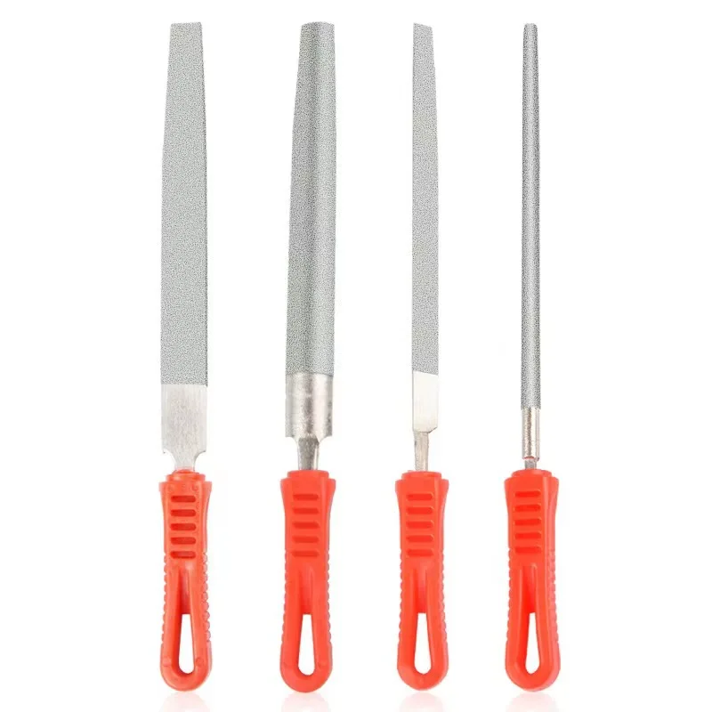 

6"/8"/10"/12" Diamond Large Plate File Electroplating Steel File Plate Semicircular Flat File Emery Jade Metal Grinding Tool