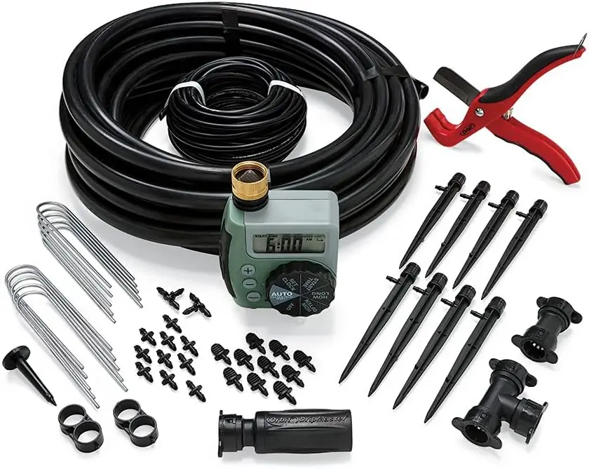 69535 Shrub and Flower Bed Drip Kit with Programmable Hose Watering Timer