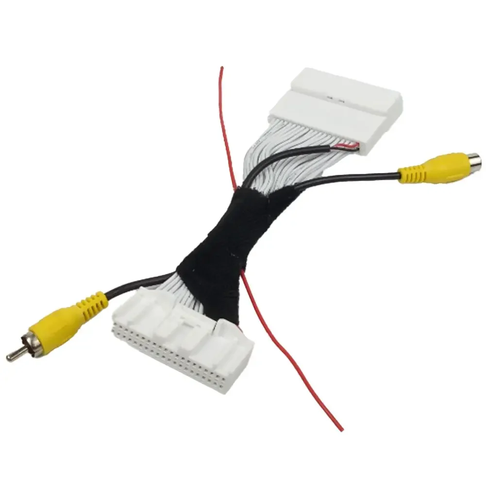 40Pin Car Reversing Rear View Camera Convert Cable Adapter For RCA Adapter Cable Harness For Nissan Sylphy