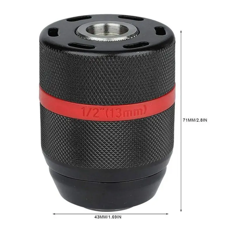 A11E-1 PCS Taladro manual Herramienta de conversión de mandril autoblocante de 13 mm para múltiples brocas