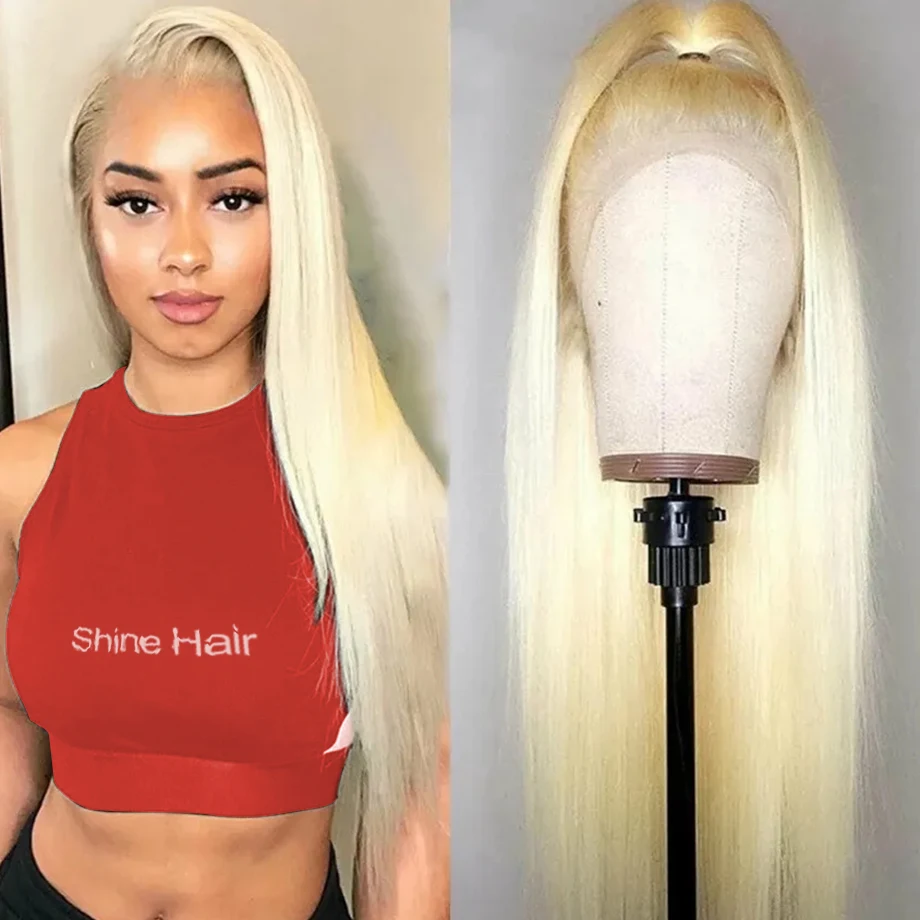 

613 Hd Lace Frontal Wig Human Hair Honey Blonde Lace Wig 30 Inch Transparent Brazilian 13x4 Straight Lace Front Wigs For Women