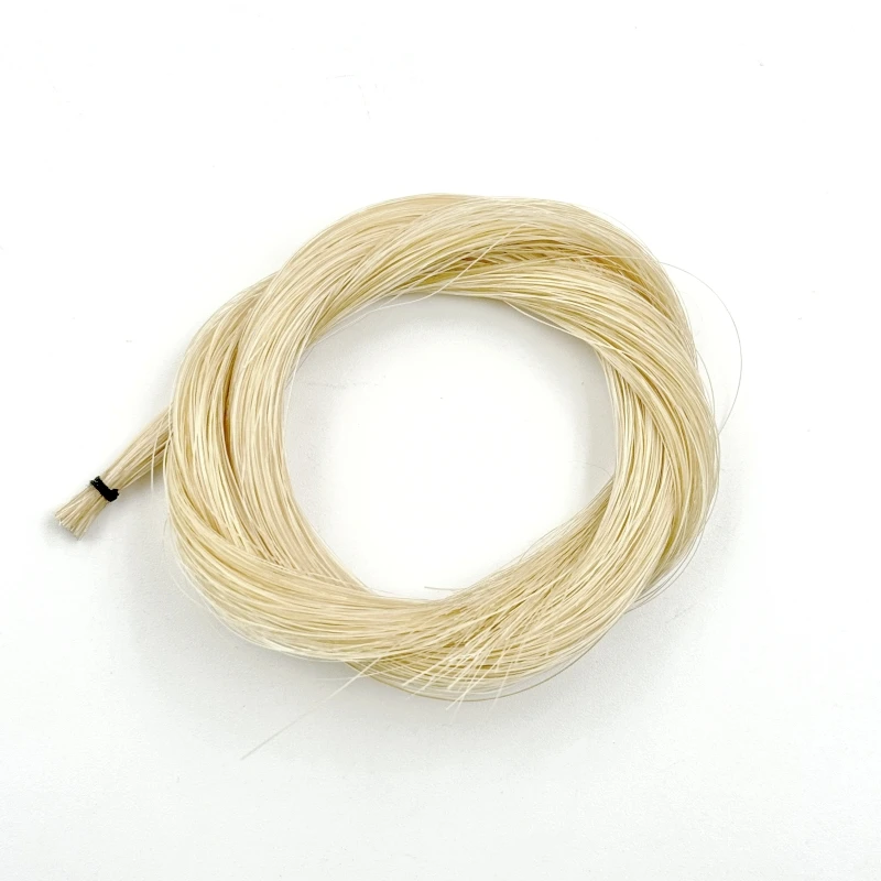 7g 82-109cm horse tail AAA Stallion Mongolia natural horsehair Universal type white violin cello bass bow hair black Weaving