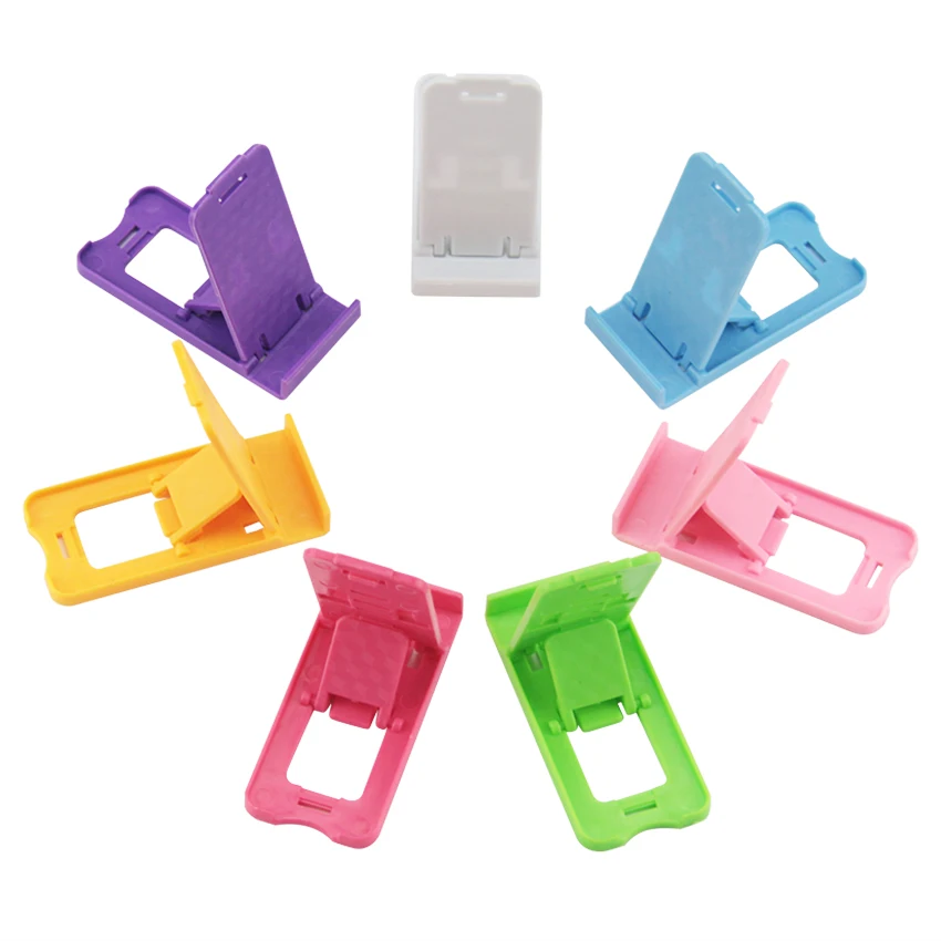 300pcs/lot Hot Sales Universal Mobile Phone Holder Mini Desk Station Plastic Stand Holder For iPhone for Mobile Phones