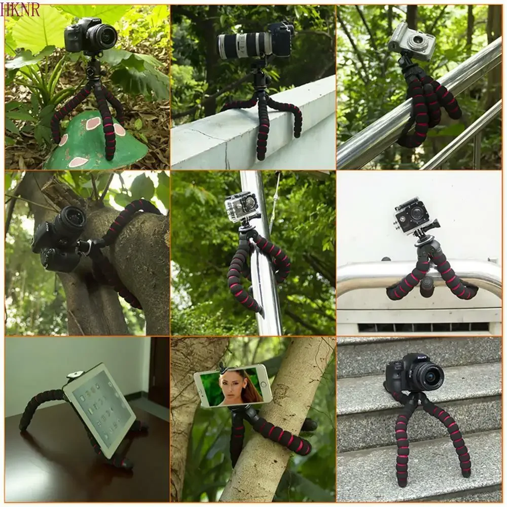 Camera Accessories Sponge Iphone Tripod for Canon Nikon Sony Gopro Hero 8 7 6 Mobile High Quality Octopus Flexible Tripod Stand