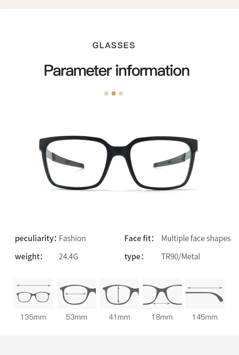 JMISUS Square Prescription Optical Sports Glasses Men Women Lightweight TR90 Frame Choose Polarized or Photochromic Lenses