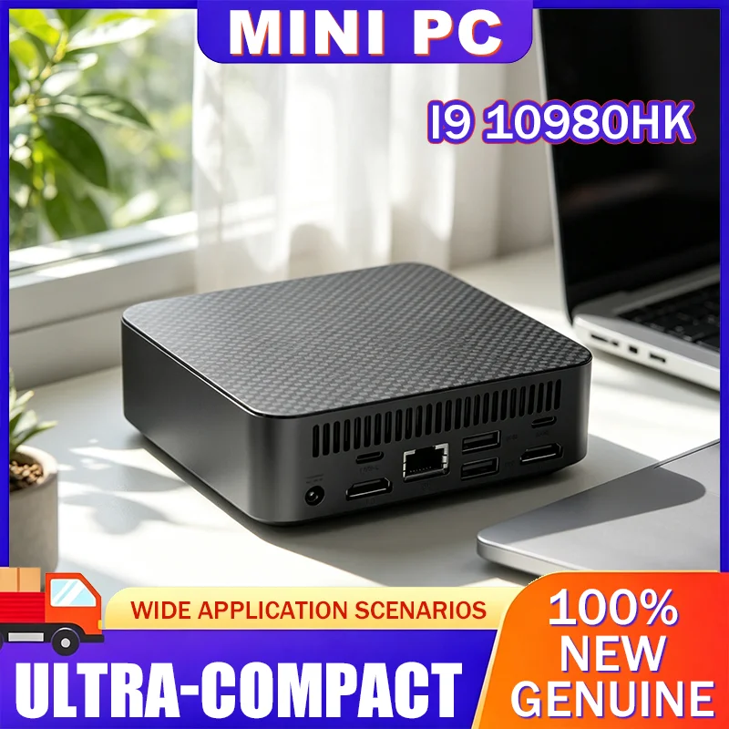 Intel Core i9 10980HK Powered Mini Computer 16GB 1TB 2TB SSD WiFi6 High Performance Gaming Office Portable Desktop