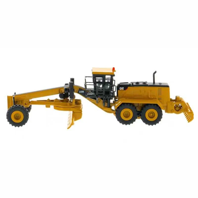 DM Diecast 1:125 Scale CAT 24M Self-propelled Grader Engineering Vehicle Alloy Engineering Model Collection Souvenir Display