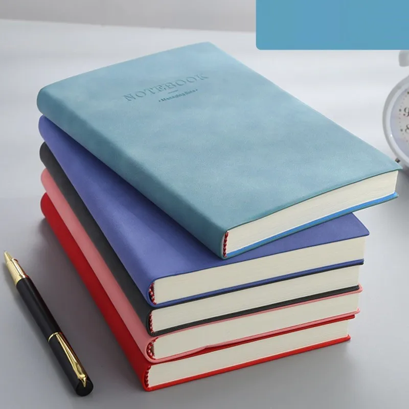 A5  Blank notebook Minimalist retro  Office  Student Notebook  Thickened painting book  A4 Soft Leather Hand Ledger memopad