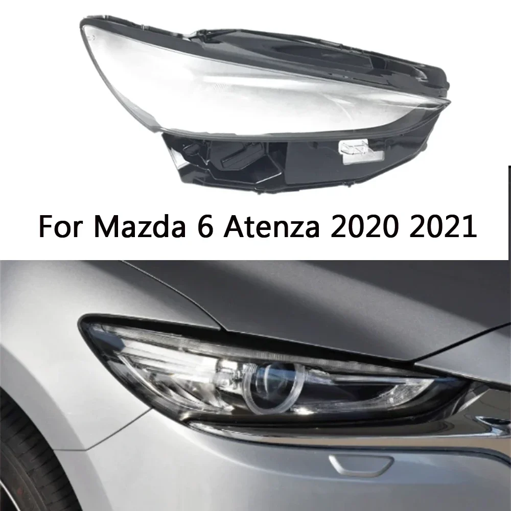 

HTTCY для Mazda 6 Atenza 2020 2021, крышка автомобильной фары, корпус линзы, абажур, корпус фары
