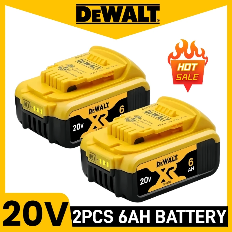 

Аккумулятор Dewalt 20 В Аккумулятор для электроинструмента 6000 мАч DCB204, DCB205, DCB206, DCBGene, DCB200 MAX, 20 В, 2 Ач, 6 Ач, 5 Ач, аккумулятор Dewalt