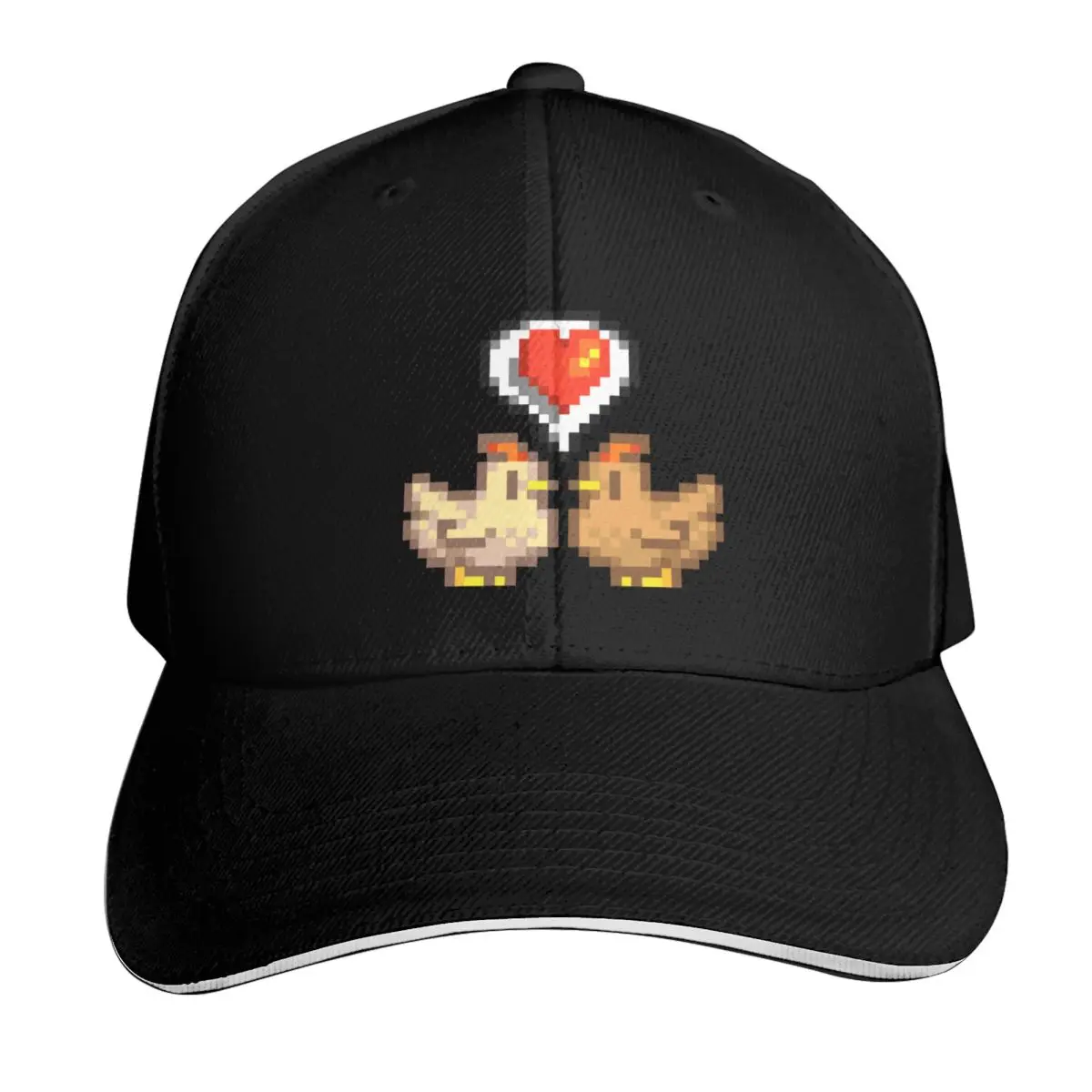 Stardew Valley Chickens Baseball Cap Sun Protection UPF 50+ Breathable Mesh Back Adjustable Buckle Closure