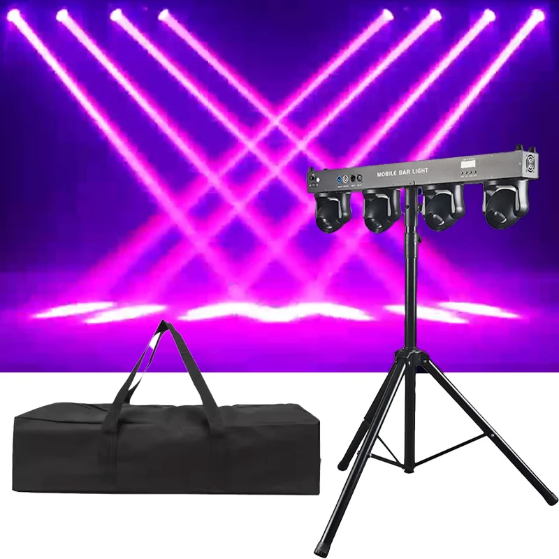 

Профессиональные портативные Dj Lights Disco Dj Equipment Gig Bar 4 шт. 40 Вт RGBW 4в1 Led Par Bar сценическое освещение с подставкой