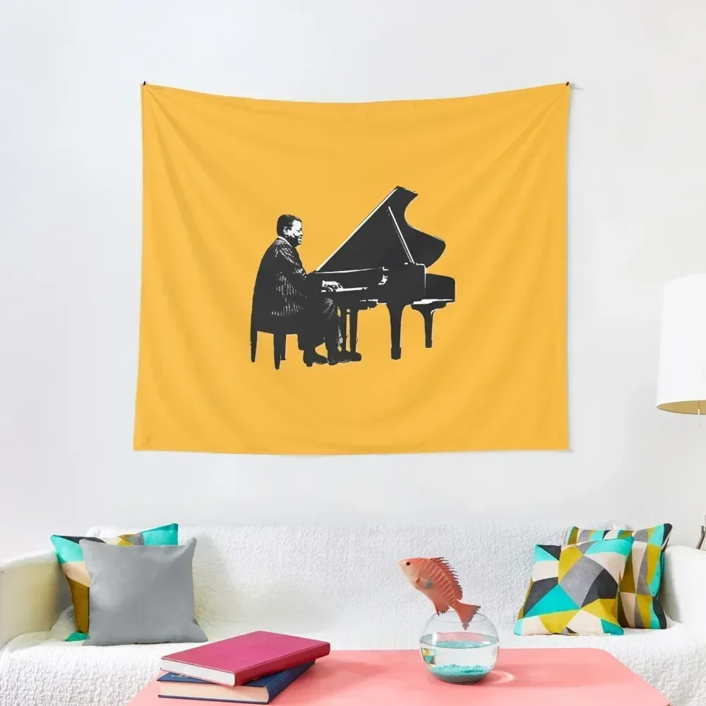 

Oscar Peterson on the keys Tapestry Wall Mural Cute Decor Tapestry