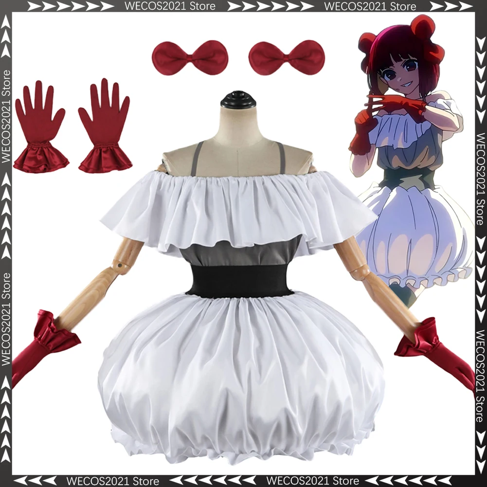 Disfraz de Cosplay de Arima Kana de Oshi no Ko (Anime) para Mujer, Vestido de Escenario, Disfraz de Halloween, Juego de Roles Femenino, Traje de Fiesta de Disfraces