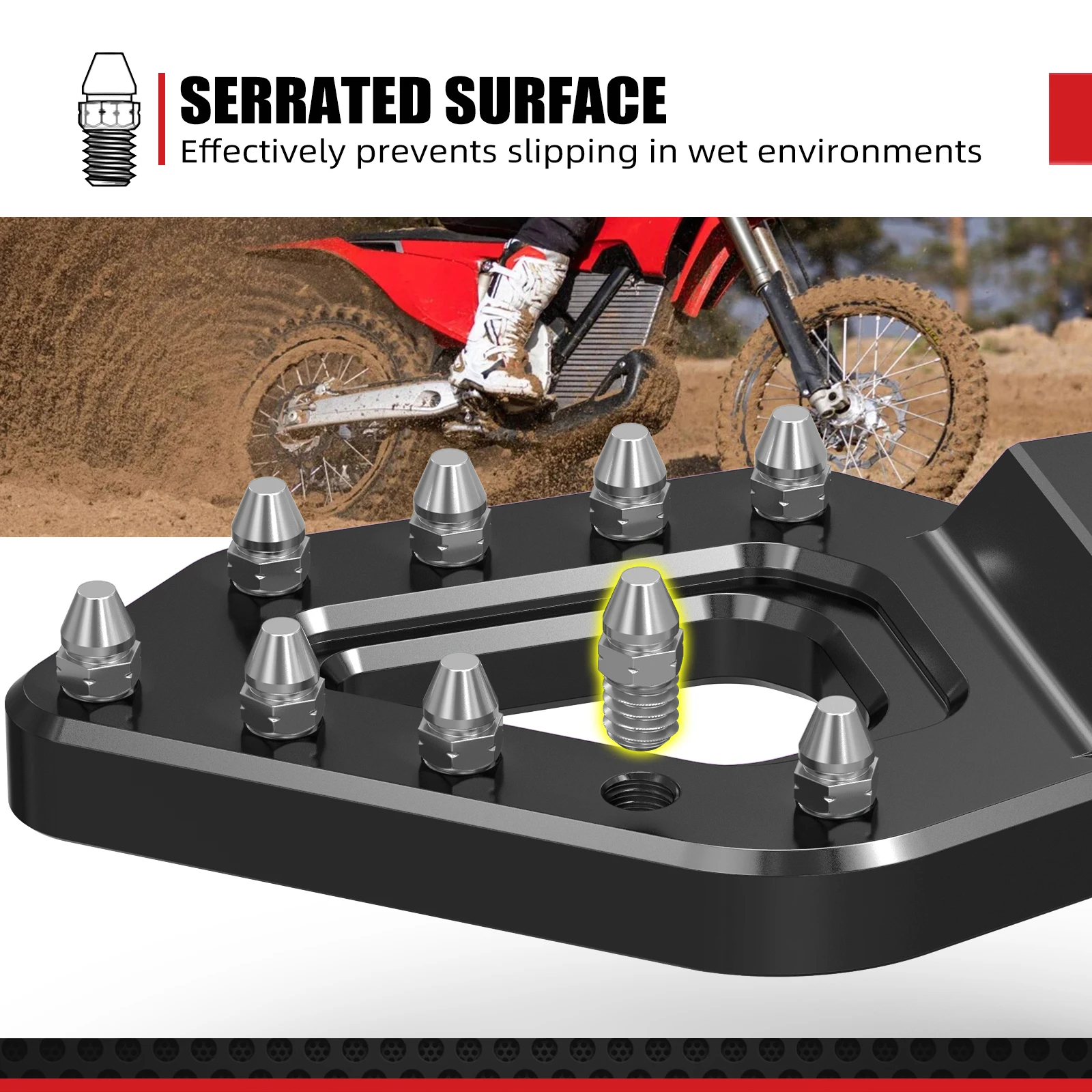 NICECNC Hinterradbremspedal-Schutz & Hinterradbremszylinder-Schutz für Stark Varg EX MX SM 2024 2025 2026 Elektro-Dirtbike – Detail 11