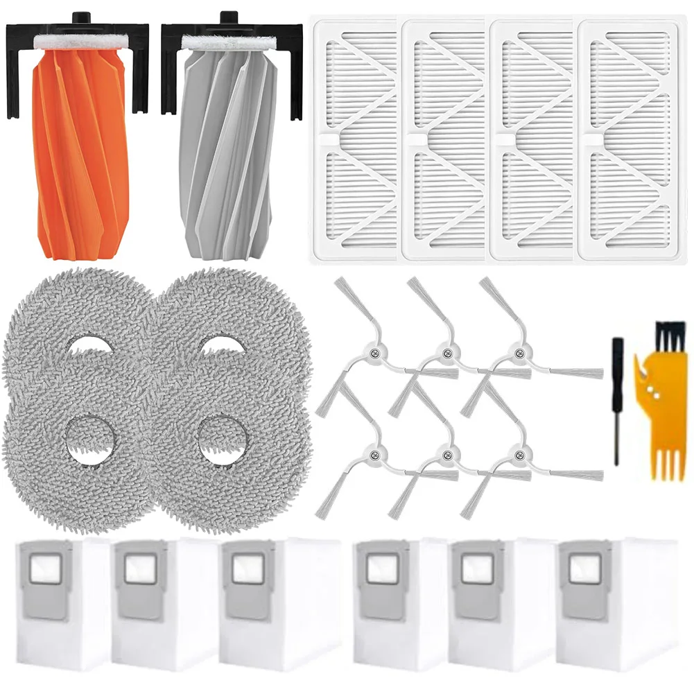 

Main Side Brush Filter Mop Cloth Kit For DJI For ROMO S For ROMO A For ROMO P Vacuum Cleaner Accessories Nylon Plastic